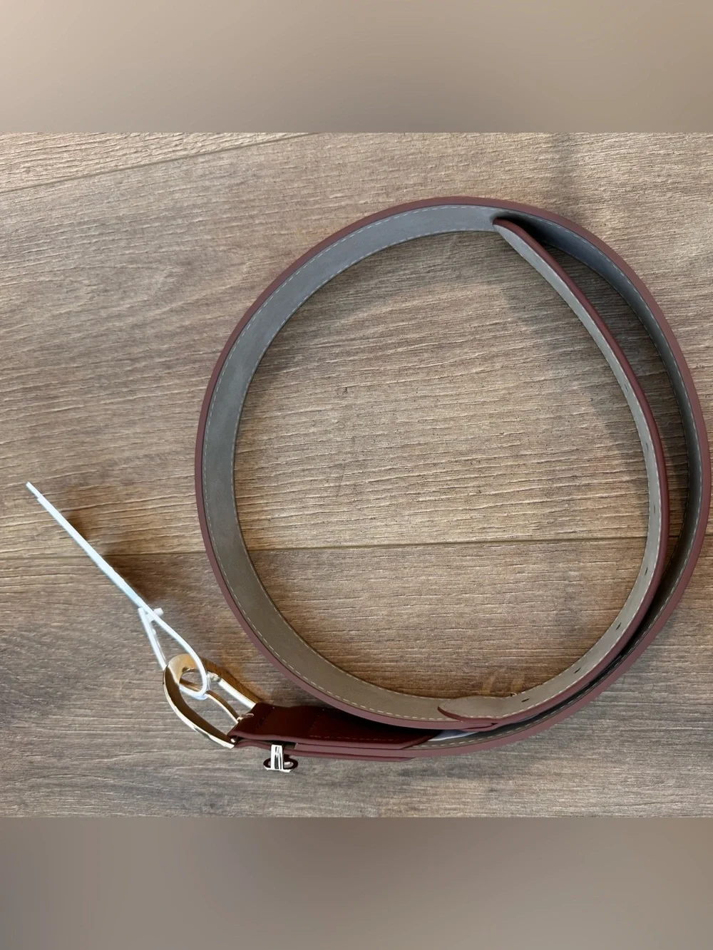 Tan canvas Horsebit belt gold snaffle bit buckle equestrian